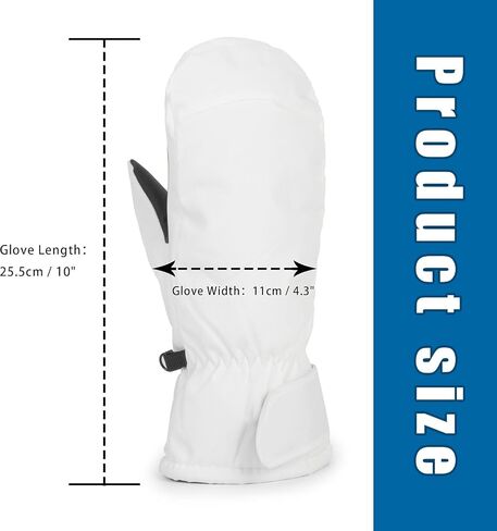 Winter Ski-Gloves for Women Men - Outdoor Warm Waterproof Windproof Snowboarding Mittens for Cold Weather in Saudi Arabia