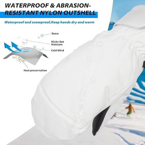 Winter Ski-Gloves for Women Men - Outdoor Warm Waterproof Windproof Snowboarding Mittens for Cold Weather in Saudi Arabia