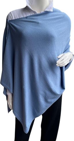 Cashmere Like Acrylic Knitted Dress Topper, Poncho Sweater,Shawl Wraps for Women Ultra Soft. Versatile Cape, Scarf in Saudi Arabia
