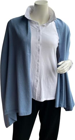 Cashmere Like Acrylic Knitted Dress Topper, Poncho Sweater,Shawl Wraps for Women Ultra Soft. Versatile Cape, Scarf in Saudi Arabia