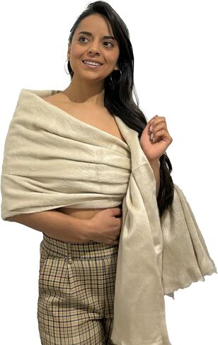 ALPAKITAS Alpaca wool Shawl Wrap for Men and Women- Shawls and Wraps - 70% Alpaca - Unisex Fashion - Blanket Wool Shawl in Saudi Arabia