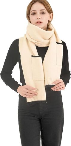 Premium Wool Shawl Wrap Winter Warm Scarf with Pockets Luxurious Knit Cardigan Wedding Shawl for Evening Dress in Saudi Arabia