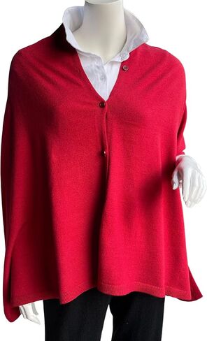Cashmere Like Acrylic Knitted Dress Topper, Poncho Sweater,Shawl Wraps for Women Ultra Soft. Versatile Cape, Scarf in Saudi Arabia
