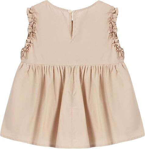 LittleSpring Girls Sleeveless Tunic Blouse Ruffle Summer Shirts Swing Tank Tops in Saudi Arabia