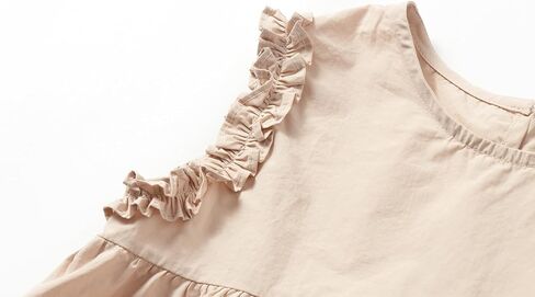 LittleSpring Girls Sleeveless Tunic Blouse Ruffle Summer Shirts Swing Tank Tops in Saudi Arabia