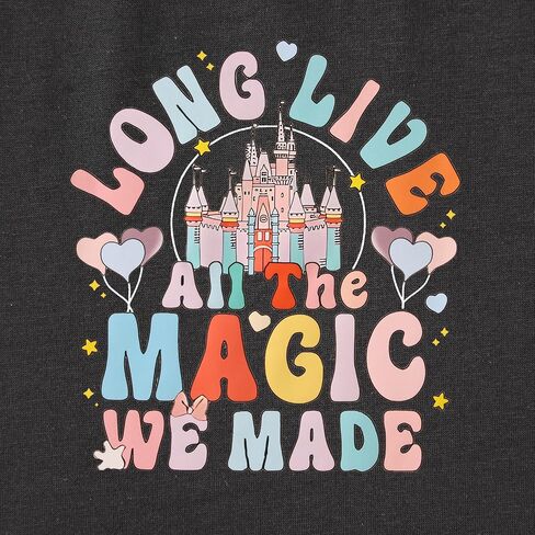 Kid Girls Magic Kingdom Shirt Long Live All The Magic We Made T-Shirt Holiday Castle Tees Summer Vacation Outfit Tops in Saudi Arabia