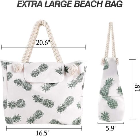 Extra Large Beach Bag Tote Bags Women Oversized XL Waterproof Vacation Canvas Personalized in Saudi Arabia