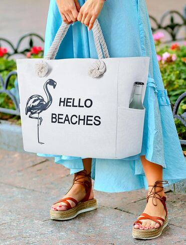 Extra Large Beach Bag Tote Bags Women Oversized XL Waterproof Vacation Canvas Personalized in Saudi Arabia