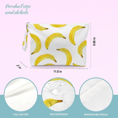 BELLOWDEER Beach Bags for Women, Wet Bag Cosmetic Bag, Pool Waterproof Shoulder Tote Bags, Pocket Zipper Summer Travel Essentials, Gifts for Women Birthday - Wavy Stripes (2-Piece Set) in Saudi Arabia