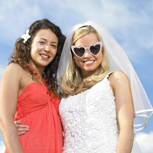 Framendino, Bridal Veil with Bride to Be Sunglasses Shower Party Decorations for Wedding in Saudi Arabia