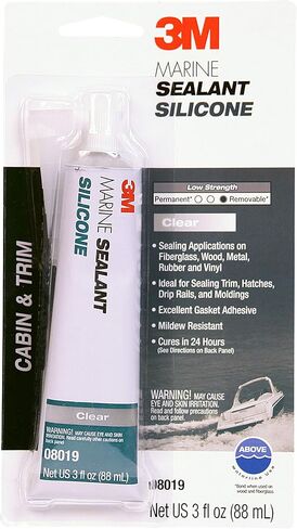 3M Marine Grade Silicone Sealant, PN08017, White, 3 oz Tube in Saudi Arabia