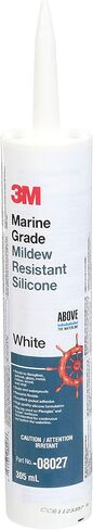 3M Marine Grade Silicone Sealant, PN08017, White, 3 oz Tube in Saudi Arabia