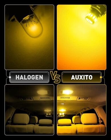 AUXITO أحدث 194 مصباح LED لإضاءة لوحة الترخيص 6500K أبيض ساطع، خالي من الأخطاء في Canbus 168 2825 T10 W5W لمبة LED لخريطة باب قبة السيارة، أضواء لوحة ترخيص صندوق السيارة، حزمة من 2 in Kuwait