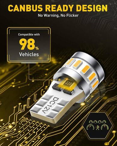 AUXITO أحدث 194 مصباح LED لإضاءة لوحة الترخيص 6500K أبيض ساطع، خالي من الأخطاء في Canbus 168 2825 T10 W5W لمبة LED لخريطة باب قبة السيارة، أضواء لوحة ترخيص صندوق السيارة، حزمة من 2 in Kuwait
