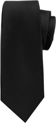 Murong Jun Men's Ties Solid Pure Color 3.15"(8cm) Plain Formal Ties For Men in Kuwait