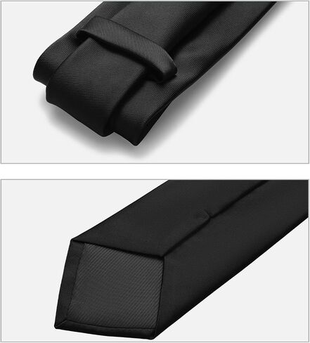Murong Jun Men's Ties Solid Pure Color 3.15"(8cm) Plain Formal Ties For Men in Kuwait