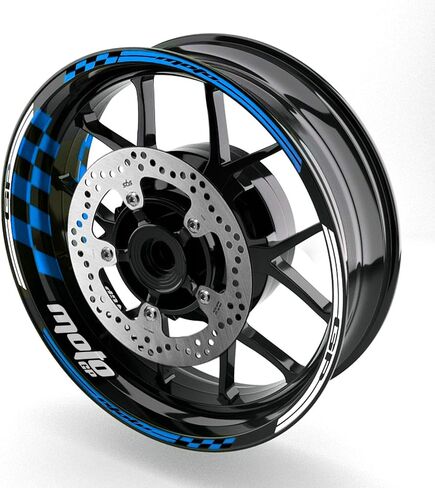 17 inch Wheel Rim Stickers Stripe Decals Vinyl Glossy AA02 Compatible with CBR1000RR Fireblade 03-24 13 14 15 16 17 18 19 20 21 22 23 24 RED in Kuwait