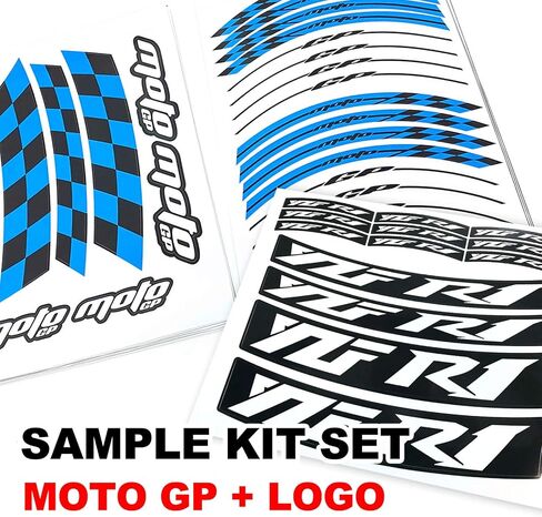 17 inch Wheel Rim Stickers Stripe Decals Vinyl Glossy AA02 Compatible with CBR1000RR Fireblade 03-24 13 14 15 16 17 18 19 20 21 22 23 24 RED in Kuwait