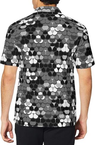 Men's Funny Golf Shirts Hawaiian Polo Shirts Short Sleeve Performance Moisture Wicking Dry Fit Beach Summer Golf Polo Shirts in Saudi Arabia