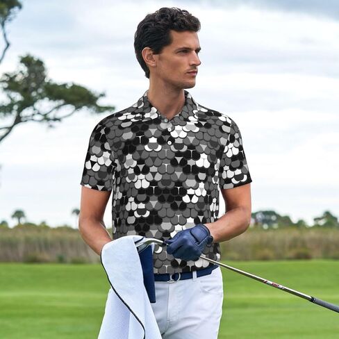 Men's Funny Golf Shirts Hawaiian Polo Shirts Short Sleeve Performance Moisture Wicking Dry Fit Beach Summer Golf Polo Shirts in Saudi Arabia