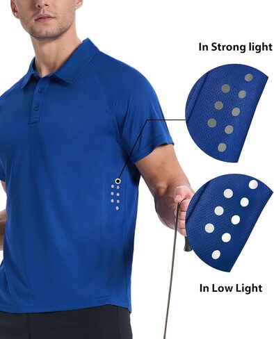 JACKETOWN 3 Pack Mens Polo Shirts Short Sleeve Golf Shirt Performance Moisture-Wicking Athletic Casual T-Shirts in Saudi Arabia