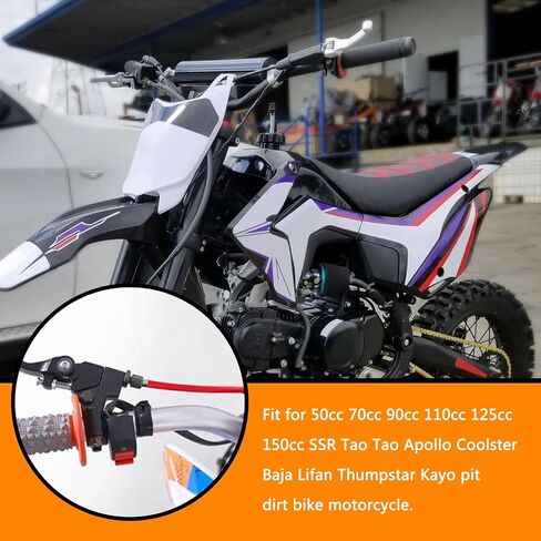 كابل القابض 38.9 بوصة 990 مم مع أداة ضبط لـ 50cc 70cc 90cc 110cc 125cc SSR110 SSR125 Apollo RFZ125 DB007 TaoTao DB17 DB27 CT70 EX250F SDG Coolster Baja الصينية حفرة الترابية دراجة نارية أسود in Saudi Arabia
