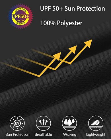 Boys' UPF 50+ Rash Guard Swim Shirts, Youth Kids UV Sun Protection Long Sleeve, Water Shirts for Fishing Beach in Kuwait