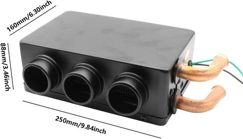 Car Heater, 12V 500W Car Defroster 3 Hole Portable Winter Fast Heating Warmer Frost Removing Low Noise, Black (Integration of Heat and Cold) in Kuwait