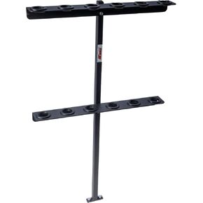 Extreme Max 5001.6357 6-Tool Garden & Landscaping Hand Tool Rack for Open Trailers
