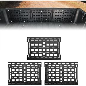 KEMIMOTO UTV Rear Door Cargo Organizer 3-Pack, Tailgate Molle Panel Tool Fixing Bracket Compatible with Can-Am Defender HD5 / HD8 / HD10 / MAX 2016-2023 Accessories