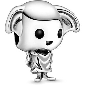 The House Elf Charm 925 Sterling Silver Pendant ، هدية حبة المجوهرات للنساء سوار وقلادة