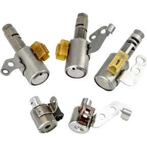 Transmission Shift Solenoid 35290-21010 Set(5PCS) Replacement for Lexus U240E Toyota Camry Corolla Estima Highlande U240E 35240-32010 Transmission Solenoid Kit
