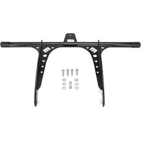 Mofun Front Engine Guard Flat-Out Bar Compatible with Harley Low Rider Fat Bob Street Bob Wide Glide Dyna Models with Forward Controls 2006-2017, Black