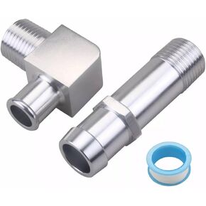 تركيب سخان الألومنيوم تركيب 3/4 "مضخة المياه 5/8" 90 درجة لمحركات تشيفي SBC 283 305 307 327 350 400