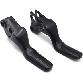 HTTMT- Black Shorty Brake Clutch Levers Compatible with Harley 96-03 XL/96-07 Dyna Touring/96-07 Softail 45075-07 55798-10A [P/N: MT241-027ST-BK]