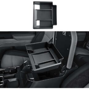 2025 Silverado 1500 Center Console Organizer For 2019-2025 Chevy Silverado 1500/GMC Sierra 1500/2020-2025 Silverado/Sierra 2500HD/3500HD Accessories - Only Fit Split-Bench Front Seat(2 Packs)