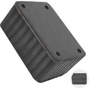 Solid Rubber Jack Block for Car Lift- Nylon Layer Reinforced, Heavy Duty 8000lbs Capacity, Anti-Split Spacer Pads for Scissor Lifts, SUVs, Trucks& More- 6.3″×4.7″×4.7″