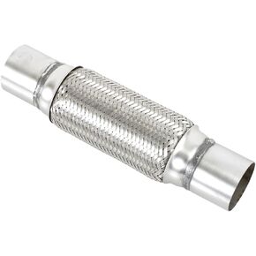 2.25 "× 8" /12 "أنبوب عادم فولاذ مقاوم للصدأ عالمي ， أنبوب عادم عادم مزدوج جديلة للخدمة الثقيلة والسيارات
