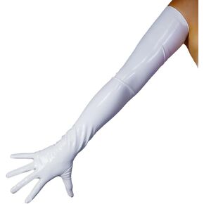 Dooway Women Long Latex Hloves طول الكتف 28 "