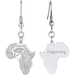 FaithHeart African Earrings for Women, 14K Gold Plated Stainless Steel Large Hoop Earrings Hypoallergenic Lightweight Huggie Hoops Womens Jewelry with Gift Box