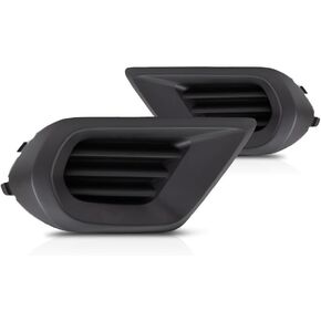 لـ Subaru Forester Fog Light Cover 2014 2015 2016 DRIVER and PACKENGER SED/SET | الشبكة الحافة | سوداء سوداء | محرك 2.5L | SU1038104 ، SU1039104 | 57731SG050 ، 57731SG040