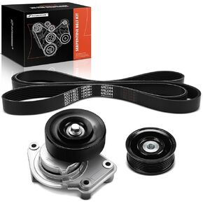 A-Premium Engine Serpentine Belt Drive Kit مع توتر وكرات متداعية متوافقة مع Toyota Tundra 2000-2006 ، 4.7L