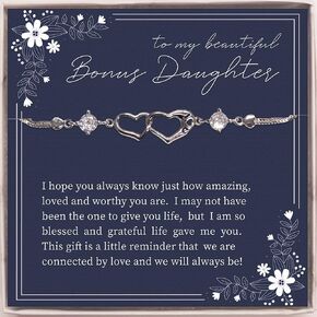 I'm grateful life gave me you - Bonus Daughter bracelet. To Daughter gift. Bracelet for Daughter from Mom. Jewelry for Birthday Christmas day.