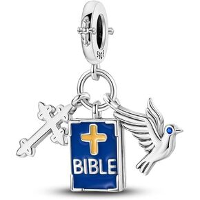 Cycuff 925 سحر الفضة الاسترليني للأساور وقلائد السحر ، سوار المعلقات هدية المجوهرات لأصدقاء العائلة النساء in Kuwait