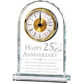 60th Anniversary Quartz Clock Gifts for Couple, 60th Wedding Anniversary Golden Gifts Ideas for Parents, Happy 60th Anniversary Decorations Gifts for Husband Wife
