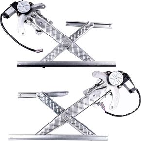 SCITOO Front Side a Pair Set Power Window Regulator with Motor Assembly Replacement fit for 1997-1998 for Ford for F-150 for F-250 Lobo (Mexico)