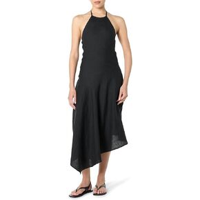 الفستان القياسي للنساء CIGA HALTER LINEN MAXI