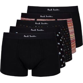 Paul Smith Ps Men's Mixed Organic-Cotton Boxer Briefs Five Pack