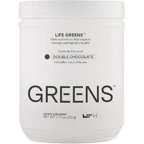 LTH Life Greens - Premium Superfood Powder with Probiotics, Enzymes, Phytonutrients & Fiber from Over 40 Fruits & Vegetables - Supports Antioxidants & Immune Health - Double Chocolate, 11.75 oz
