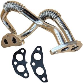 Forlevleap 625-022 Engine Oil Cooler Line Hose Lower Pipe Assembly w/Gaskets For Lexus Rx350 2007-2016, For Lexus Rx450h 2010-2016, For Toyota Highlander 2008-2016, For Toyota Sienna 2007-2016